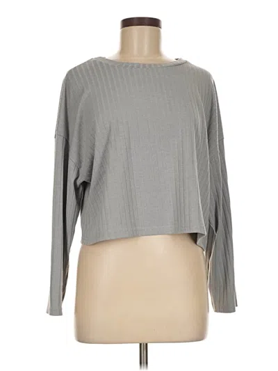 Pre-owned Dress Forum Long Sleeve Top In Gray