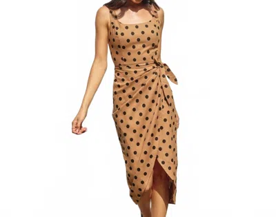 Dress Forum Lumi Midi Dress In Beige In Brown