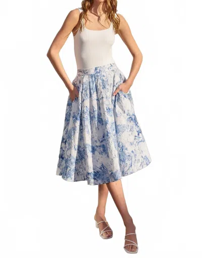 Dress Forum Maryanna Midi Skirt In Blue