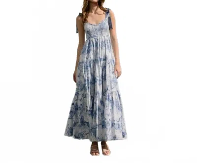 Dress Forum Megan Maxi Dress In Blue In Multi