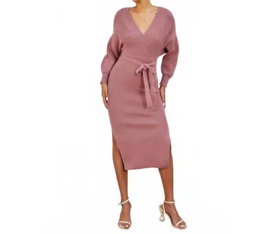 Dress Forum Midi Dress In Rose In Pink