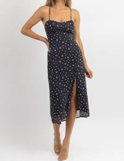 Dress Forum Mikah Floral Midi Dress In Black