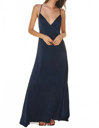 Dress Forum Miley Maxi Dress In Deep Indigo In Blue