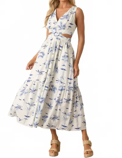 Dress Forum Oceanica O Ring Cutout Midi Dress In Mazarine Blue