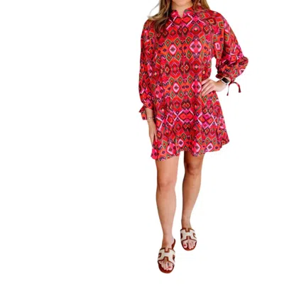 Dress Forum Palomas Swing Dress In Watermelon In Multi