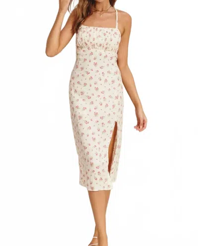 DRESS FORUM PRIMROSE MIDI DRESS IN CREAM