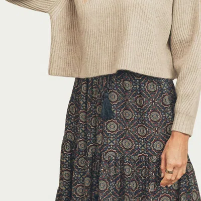 Dress Forum Ribbed-knit Cropped Turtleneck Sweater In Oatmeal In Brown