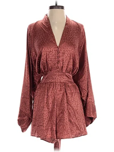 Pre-owned Dress Forum Romper In Tan