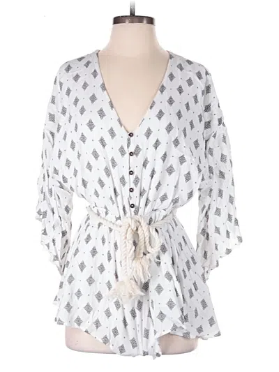 Pre-owned Dress Forum Romper In White