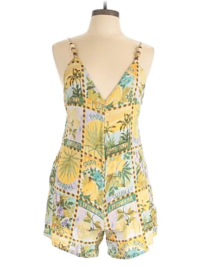 Pre-owned Dress Forum Romper In Yellow
