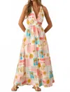 Dress Forum Ruby Print Sleeveless Maxi Dress In Amalfi Coast In Multi