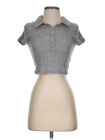 Pre-owned Dress Forum Short Sleeve Top In Gray