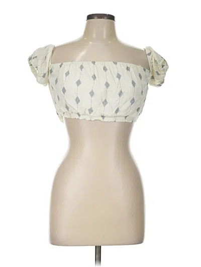 Pre-owned Dress Forum Sleeveless Blouse In Ivory