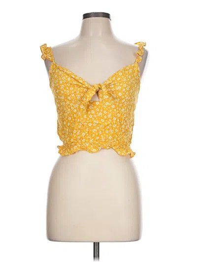 Pre-owned Dress Forum Sleeveless Blouse In Yellow