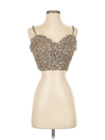 Pre-owned Dress Forum Sleeveless Top In Brown