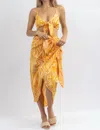 Dress Forum Sunset Cocktails Multiswirl Skirt Set In Yellow In Yellow