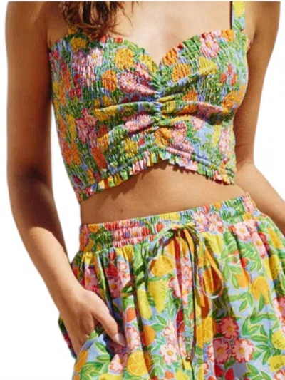 Dress Forum Sweet Mindset Top In Summer Garden In Multi