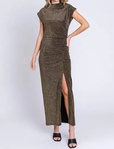 Dress Forum Trinity Dress In Gold In Brown