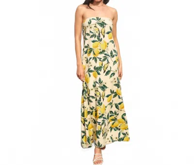 Dress Forum Vienne Maxi Dress In Lemon In Yellow