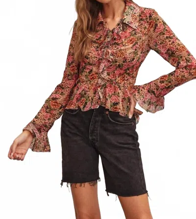 Dress Forum Vintage Rose Blouse In Multi