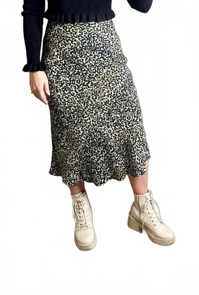 Dress Forum Wild Thoughts Midi Skirt In Animal Print In Multi