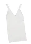 Dress Forum Women's Basic Horse Tank In White In White