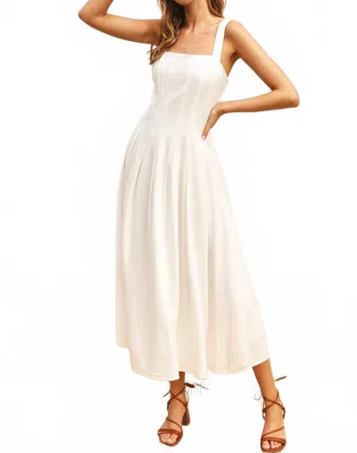 Dress Forum Women's Midi Dress In Ivory In White