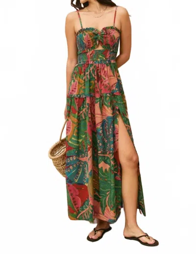 Dress Forum Women's Tropic Bloom Dress In Calypso Coral In Green