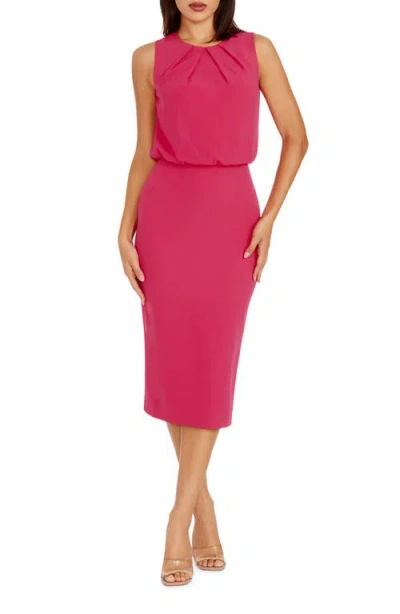 Dress The Population Amada Sheath Dress In Begonia