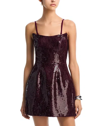 Dress The Population Amity Dress In Burgundy