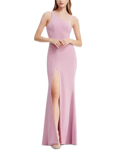 Dress The Population Amy One Shoulder Gown In Lavender