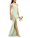 Dress The Population Amy One Shoulder Gown In Sage