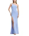 Dress The Population Magdalynn One Shoulder Mermaid Gown In Sky