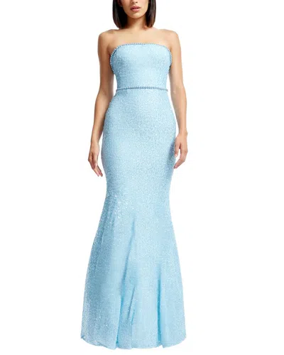 Dress The Population Arielle Mermaid Gown In Blue