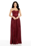 Dress The Population Audrina Gown In Red