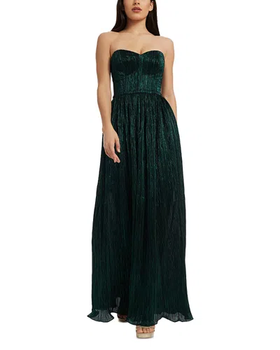 DRESS THE POPULATION DRESS THE POPULATION AUDRINA PLISSE MAXI GOWN