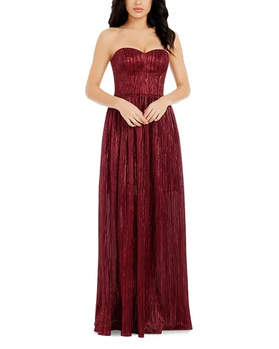 DRESS THE POPULATION DRESS THE POPULATION AUDRINA PLISSE MAXI GOWN