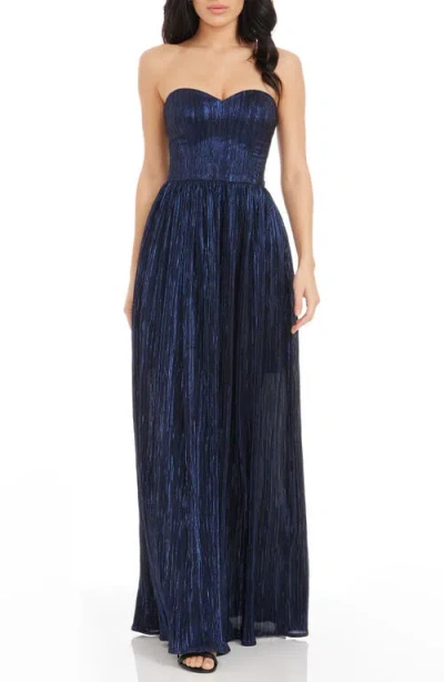 DRESS THE POPULATION DRESS THE POPULATION AUDRINA STRAPLESS GOWN