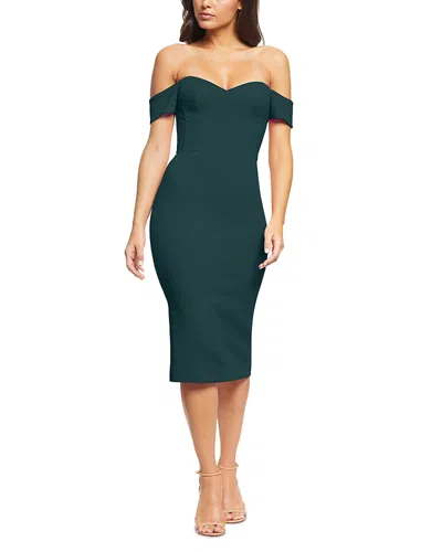 DRESS THE POPULATION DRESS THE POPULATION BAILEY OFF-THE-SHOULDER SHEATH DRESS