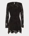 Dress The Population Black Label Stassi Lace Cocktail Mini Dress In Black