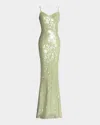 Dress The Population Black Label Zora Sleeveless Sequin Column Gown
