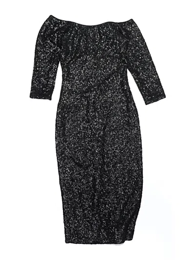 Pre-owned Dress The Population Casual Dress In Black