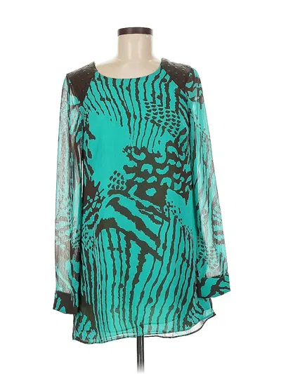 Pre-owned Dress The Population Casual Dress In Blue