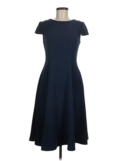 Pre-owned Dress The Population Casual Dress In Blue