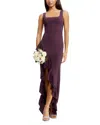 Dress The Population Charlene Gown In Purple