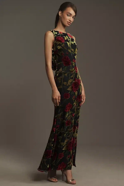 Dress The Population Cherilyn Maxi Gown In Black