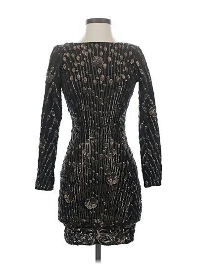Pre-owned Dress The Population Cocktail Dress In Black