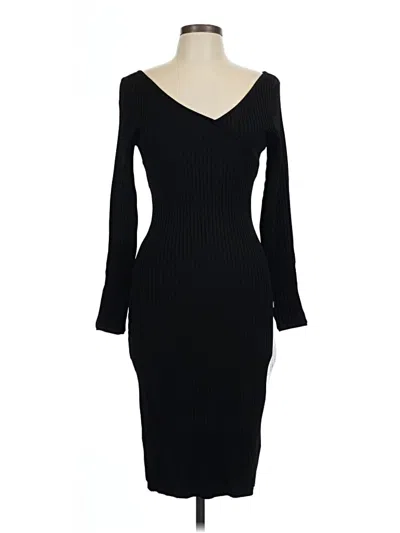 Pre-owned Dress The Population Cocktail Dress In Black