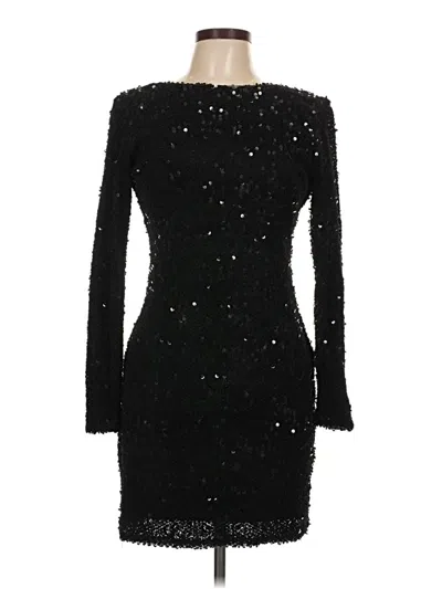Pre-owned Dress The Population Cocktail Dress In Black