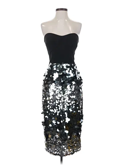 Pre-owned Dress The Population Cocktail Dress In Black